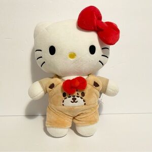 Sanrio Characters Official Plush Doll Series HELLO KITTY Friends overalls 10"